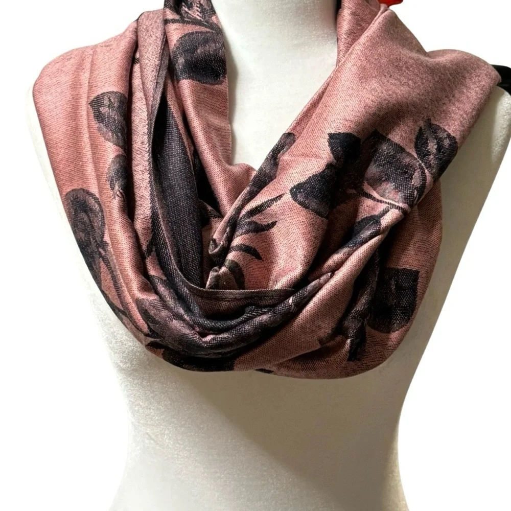 Pashmina Silk Floral Shawl/ Scarf/ Wrap NEW